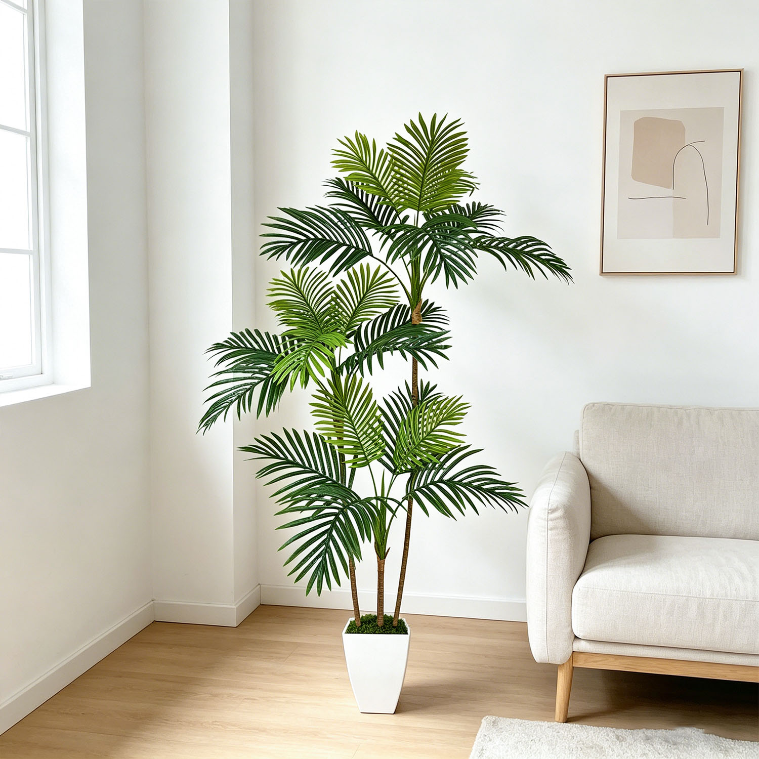 Dracaena Marginata - 140-180Cm/5.9Ft Artificial Areca Palm Tree Realistic