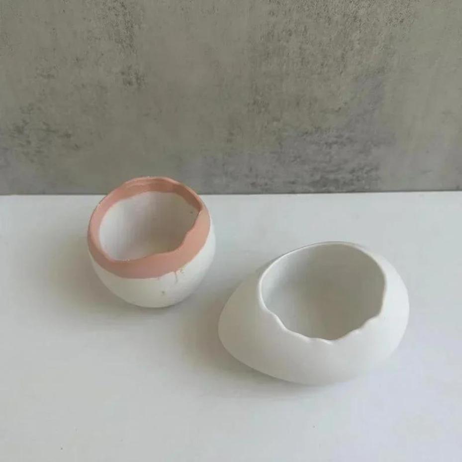 Plaster Handmade Mold Egg-shap - Echeveria Succulent ulasan dan harga
