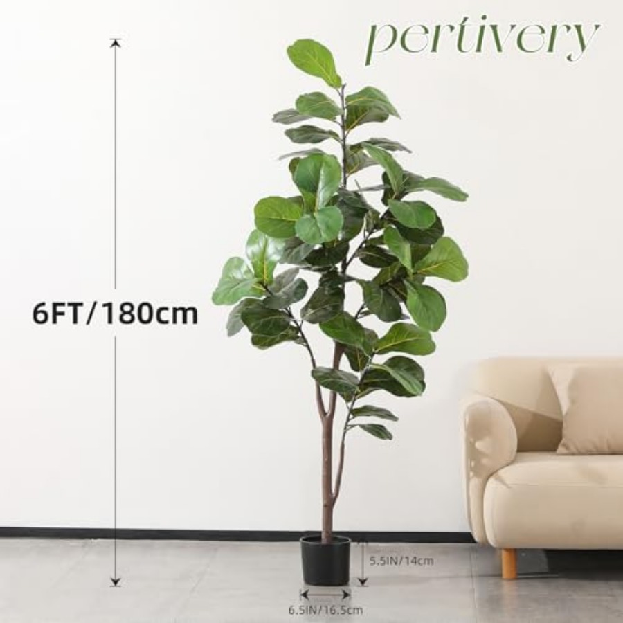 Artificial Fiddle Leaf Fig Tre - Ficus Lyrata Tree ulasan dan harga