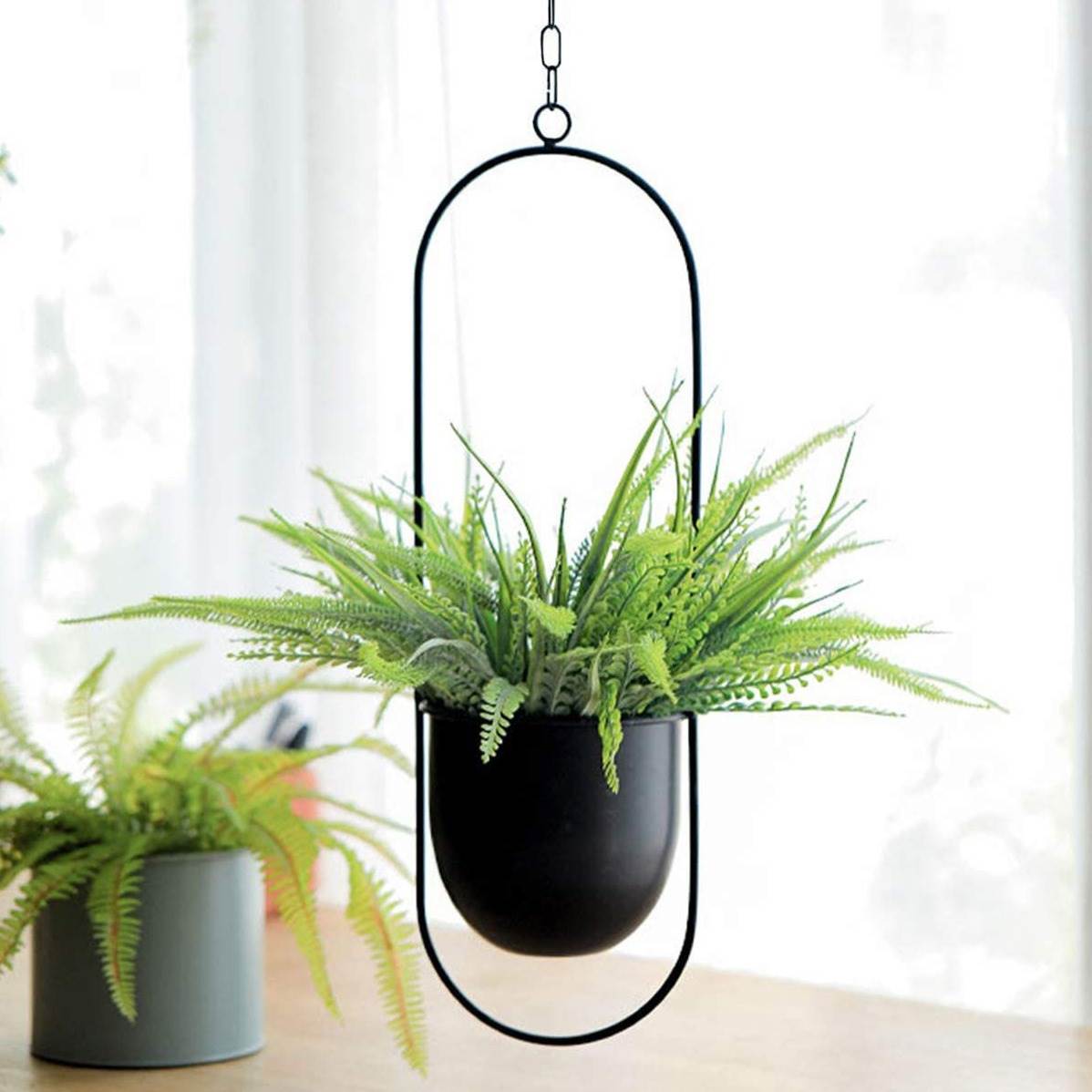 Hanging Iron Art Plant Pots Ba - Spider Plant Hanging ulasan dan harga