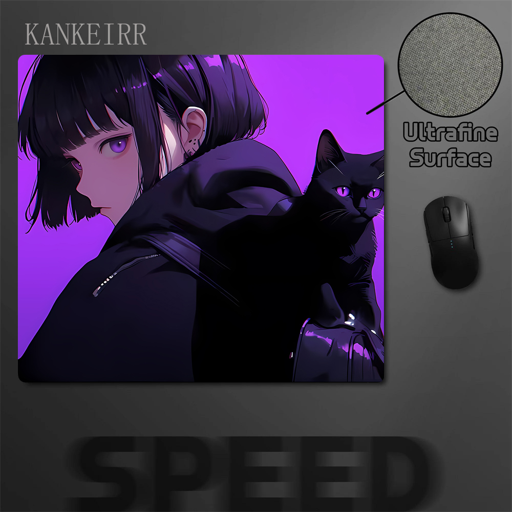 Kawaii Anime Purple Girl Mouse - Tradescantia Purple ulasan dan harga