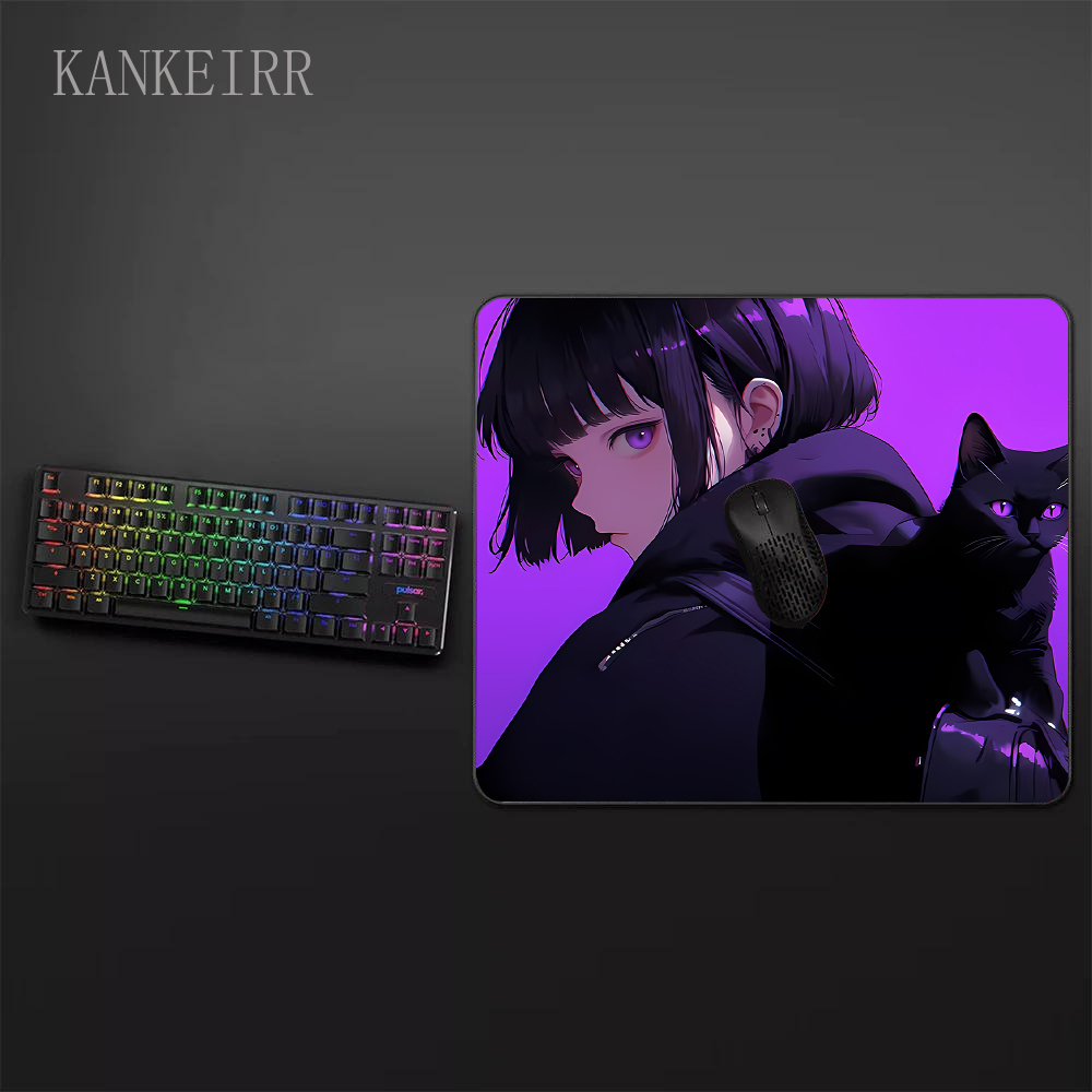Kawaii Anime Purple Girl Mouse - Tradescantia Purple ulasan dan harga