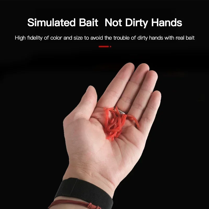 Lifelike Red Worm Soft Lure Ea - Aglaonema Red ulasan dan harga