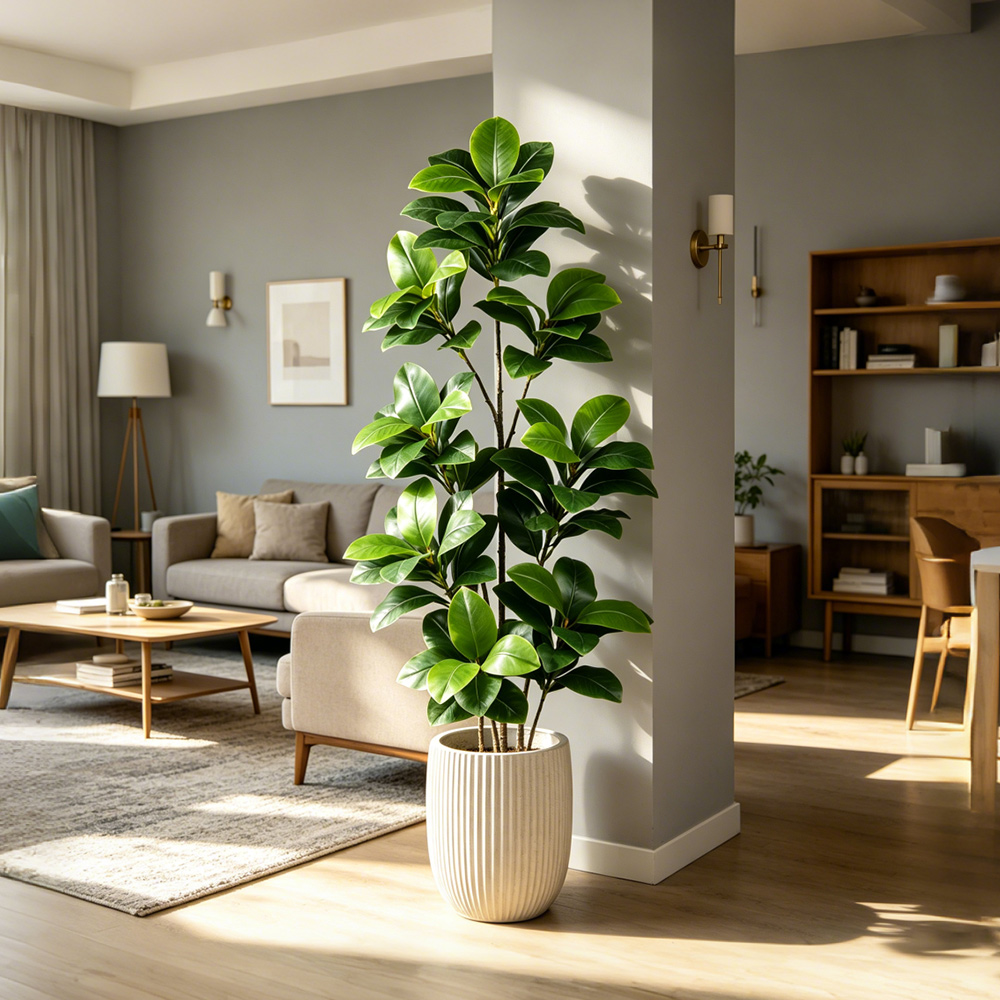 74-140cm Large Artificial Bany - Ficus Lyrata Tree ulasan dan harga