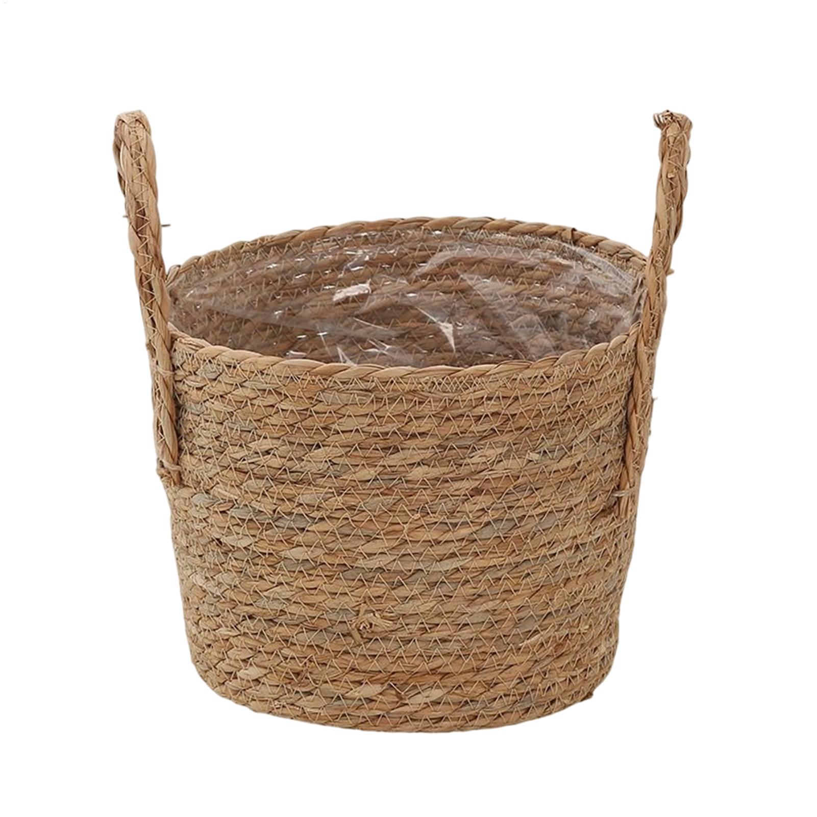 Wicker Plant Basket with Handl - Aloe Vera Pot ulasan dan harga