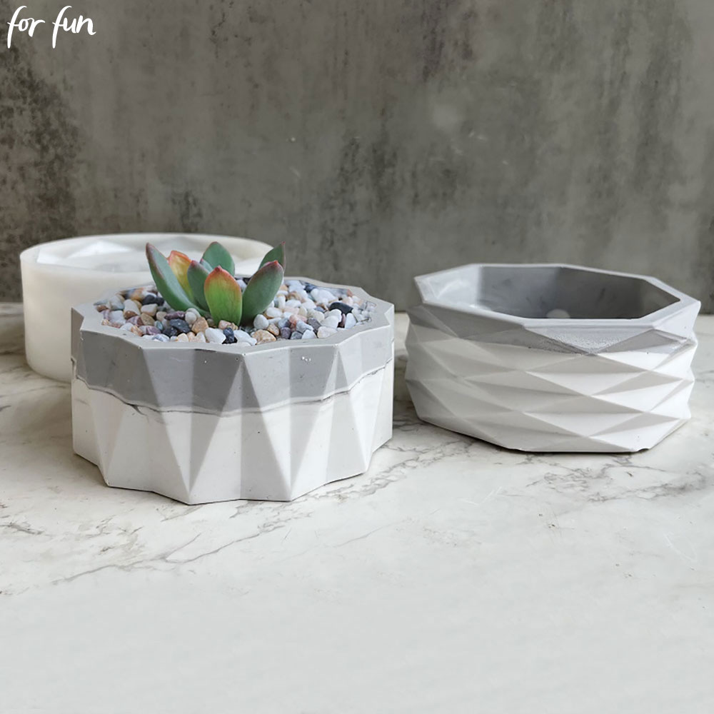 For Fun Flower Pot Silicone Mo - Echeveria Succulent ulasan dan harga