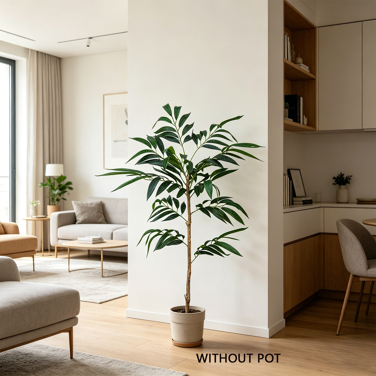 65-160cm Artificial plant Will - Ficus Lyrata Tree ulasan dan harga